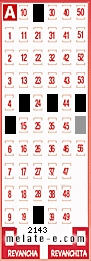 Volante ganador del sorteo 2143 de Melate