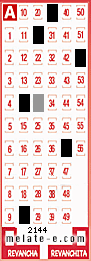Volante ganador del sorteo 2144 de Melate