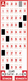 Volante ganador del sorteo 2145 de Melate
