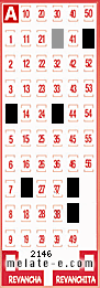 Volante ganador del sorteo 2146 de Melate