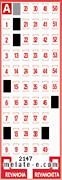 Volante ganador del sorteo 2147 de Melate