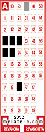 Volante ganador del sorteo 2332 de Melate