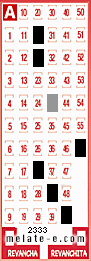 Volante ganador del sorteo 2333 de Melate