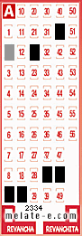Volante ganador del sorteo 2334 de Melate