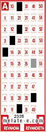 Volante ganador del sorteo 2335 de Melate