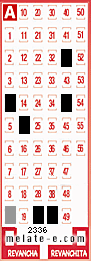 Volante ganador del sorteo 2336 de Melate