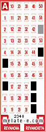 Volante ganador del sorteo 2340 de Melate