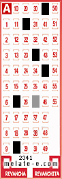 Volante ganador del sorteo 2341 de Melate