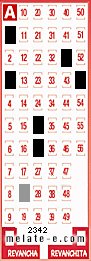 Volante ganador del sorteo 2342 de Melate
