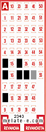 Volante ganador del sorteo 2343 de Melate