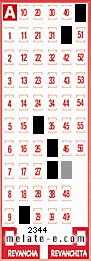 Volante ganador del sorteo 2344 de Melate