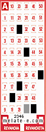 Volante ganador del sorteo 2346 de Melate