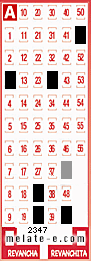 Volante ganador del sorteo 2347 de Melate
