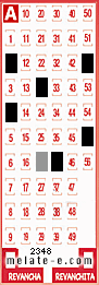 Volante ganador del sorteo 2348 de Melate