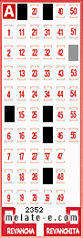 Volante ganador del sorteo 2352 de Melate
