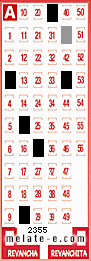 Volante ganador del sorteo 2355 de Melate