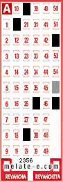 Volante ganador del sorteo 2356 de Melate