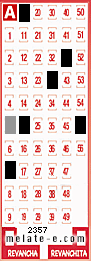 Volante ganador del sorteo 2357 de Melate