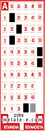 Volante ganador del sorteo 2359 de Melate