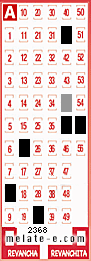Volante ganador del sorteo 2368 de Melate