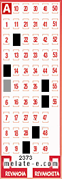 Volante ganador del sorteo 2373 de Melate