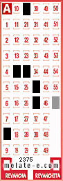 Volante ganador del sorteo 2375 de Melate