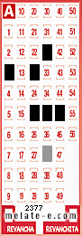 Volante ganador del sorteo 2377 de Melate