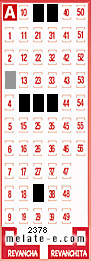 Volante ganador del sorteo 2378 de Melate