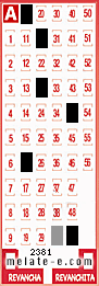 Volante ganador del sorteo 2381 de Melate