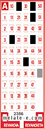 Volante ganador del sorteo 2386 de Melate