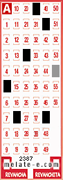 Volante ganador del sorteo 2387 de Melate