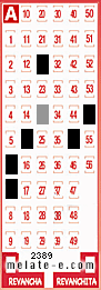 Volante ganador del sorteo 2389 de Melate