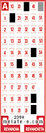 Volante ganador del sorteo 2390 de Melate
