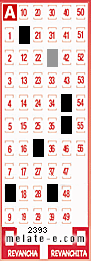 Volante ganador del sorteo 2393 de Melate