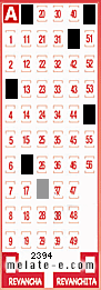 Volante ganador del sorteo 2394 de Melate