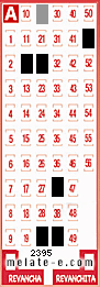 Volante ganador del sorteo 2395 de Melate