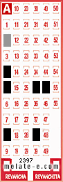 Volante ganador del sorteo 2397 de Melate