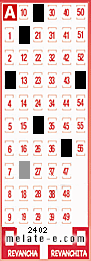 Volante ganador del sorteo 2402 de Melate