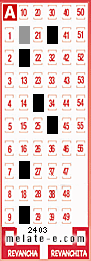 Volante ganador del sorteo 2403 de Melate