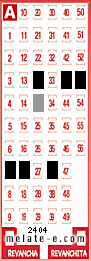 Volante ganador del sorteo 2404 de Melate