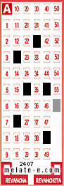 Volante ganador del sorteo 2407 de Melate
