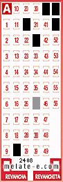 Volante ganador del sorteo 2408 de Melate