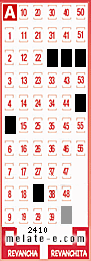 Volante ganador del sorteo 2410 de Melate