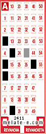 Volante ganador del sorteo 2411 de Melate