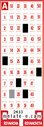 Volante ganador del sorteo 2413 de Melate