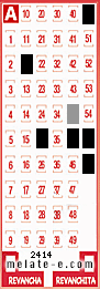 Volante ganador del sorteo 2414 de Melate