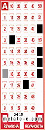 Volante ganador del sorteo 2415 de Melate