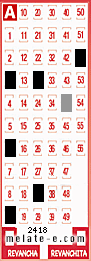 Volante ganador del sorteo 2418 de Melate
