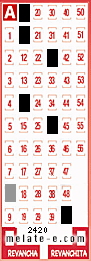 Volante ganador del sorteo 2420 de Melate