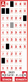 Volante ganador del sorteo 2423 de Melate